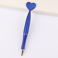 Bolígrafo creativo en forma de corazón, bolígrafo con logotipo de plástico de ancho de escritura de 0,7mm para oficina, negocios o marketing, regalo promocional
