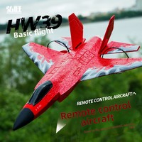 Avion de Chasse Télécommandé en Mousse EPP 2.4G, Modèle de Jouet Planeur Volant avec Lumières, Avions RC Incassables