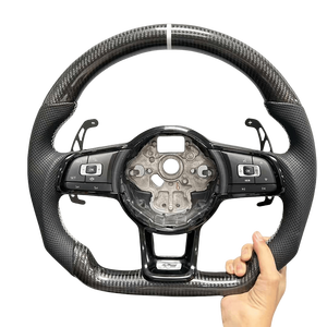 Luces LED y Volante de Fibra de Carbono con Perilla, Aptos para Volkswagen Lavida, Veloster, Passat, Golf 8/7, Tiguan, T-Roc - Product Image 5