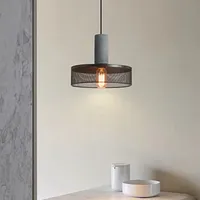 Lampe à Suspension Vintage en Fer pour Chambre à Coucher Salle à Manger Appartement Personnalisé Petit Droplight avec Loft Style Designer pour Villas