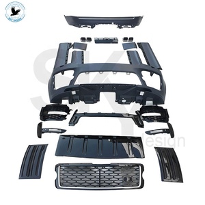 Kit carrosserie SVO pour Range Rover Vogue L405 Facelift 2013-2017, nouveau pare-chocs avant et arrière, calandre principale, embouts d'échappement, accessoires de pare-chocs de voiture - Product Image 2