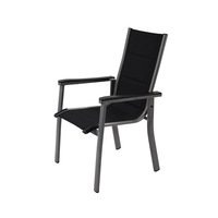 Fauteuil de jardin empilable en aluminium pour terrasse, café, restaurant