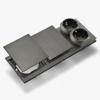 Interruptores y Enchufes de Pared WESA Ultrafinos con Botón Pulsador de 1/2/3 Vías, Enchufe Europeo de 1/2 Vía, Combinación Libre, Diseño Moderno de Lujo