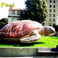 Sculpture de tortue gonflable géante personnalisée Fuyi, décoration animale d'extérieur pour événements, parcs et expositions