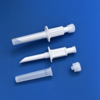 Piqûres de transfert jetables en plastique non ventilées pour fluides médicamenteux, avec raccord femelle Luer Lock
