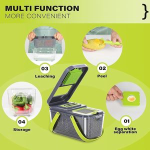Top Multifunctional <b>Vegetable</b> <b>Chopper</b> Handle Food Grater <b>Chopper</b> <b>Vegetable</b> Slicer Kitchen Cutter Garlic <b>Chopper</b> - Product Image 4