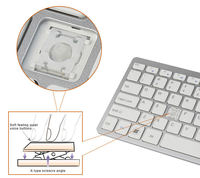 Combo de Teclado y Ratón Inalámbrico Ergonómico de 2.4g para Computadora