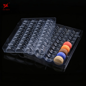 Scatola per <span class=keywords><strong>Macaron</strong></span> XIEFA con 40 Scomparti in PET, Adatta per Macarons e Biscotti, 4x10 Scomparti - Product Image 1