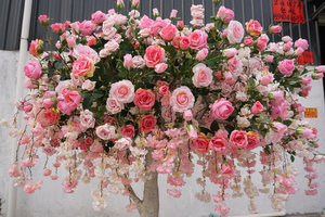 Árbol <span class=keywords><strong>de</strong></span> flores artificiales para salón <span class=keywords><strong>de</strong></span> belleza, rama seca, árbol <span class=keywords><strong>de</strong></span> flores artificiales <span class=keywords><strong>de</strong></span> glicina para interior, flor <span class=keywords><strong>de</strong></span> Rosa para boda - Product Image 6