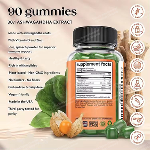 Gomitas de Ashwagandha de Marca Privada Más Vendidas para el Estrés y el Sueño, Suplemento para Adultos para Calmar y Relajar - Product Image 6