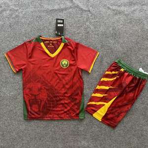 25/26カメルーン子供用サッカーキット、サッカーユニフォーム、子供用サッカージャージ - Product Image 5