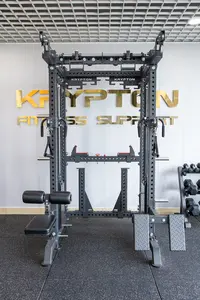 Multi Functional Power Rack With Dual Cable Pulleys Cable Crossover