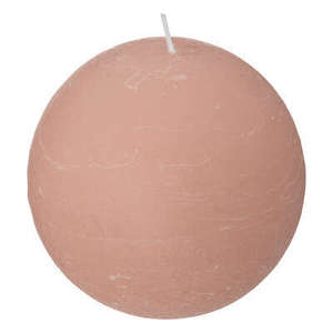 Vela de Bola Rosa Claro OLIA de 10 cm - Product Image 1