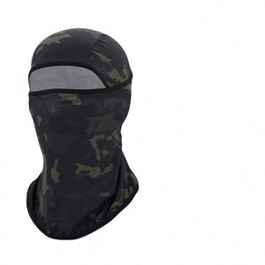 Cagoule 100% Coton Imperméable Hiver/Été Style Image Masque Intégral pour Sports de Plein Air, Pêche et Plage Noir - Product Image 2