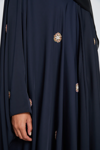 Abaya Kimono Musulmane Style Dubaï Ouverte sur le Devant, Robe Caftan Décontractée Tendance pour Femmes, Manches Amples, Farasha - Product Image 2