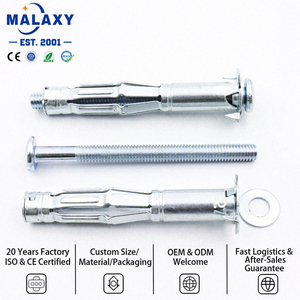 Malaxy – Fournisseur direct d'usine – Ancrage à vis en acier au carbone zingué robuste pour cloisons sèches – Cheville Molly - Product Image 1