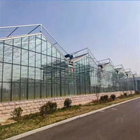 Serre préfabriquée multi-spans Skyplant Garden - Serre en plastique et en polycarbonate pour usage agricole industriel