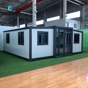 Maison conteneur extensible à double aile <span class=keywords><strong>de</strong></span> 20 pieds, design moderne, isolation murale, installation facile, <span class=keywords><strong>vente</strong></span> chaude, pour usage hôtelier et chantier <span class=keywords><strong>de</strong></span> construction - Product Image 1