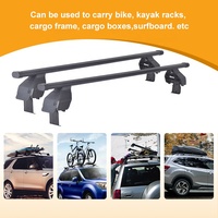 Porte-bagages de toit en aluminium tout-terrain 4x4 - Adaptation universelle, capacité de 75 kg