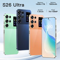Teléfono Móvil 5G Desbloqueado al por Mayor, Original S26 Ultra, 7.3 Pulgadas, 16GB+1TB, Deca Core, Android 14, Doble SIM