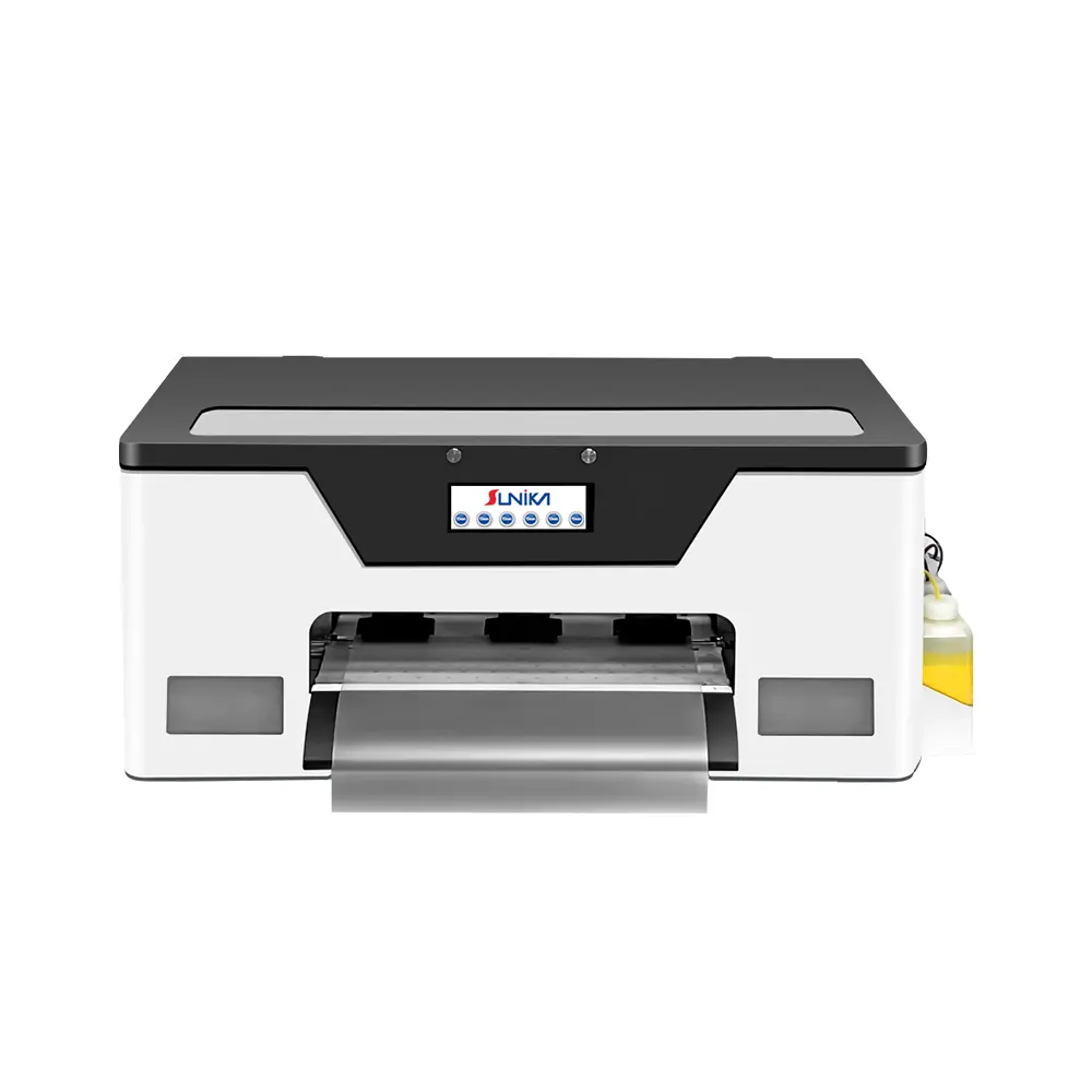 Sunika A3DTFインクジェットプリンターセットXP600EPSONプリントヘッド熱伝達技術を備えたフィルムTシャツ印刷機に直接設定