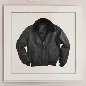 Veste en peau de mouton chaude d'hiver pour hommes en cuir véritable combinaison de vol décontractée fermeture à glissière grande taille manteaux d'agneau amovibles réversibles - Product Image 2