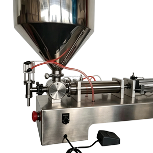 G1WG 100-1000ml Pneumatic Semi-Automatic Peanut Butter Viscous Liquid Yogurt Jelly <b>Tomato</b> Paste Jam Sauce Honey Filling Machine - Product Image 3