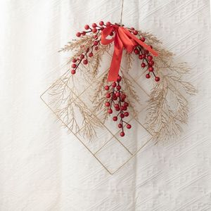 Décoration murale artificielle CallaFloral en forme de fruit de la fortune, rouge, en plastique, style INS, pour mariage et décoration intérieure CF01085 - Product Image 2