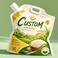 Sachet souple robuste avec bec verseur et poignée en plastique renforcée pour céréales en gros volume, sacs de 1kg, 2kg, 5kg, 10kg – Fabricant