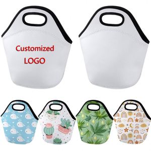 Sac à bonbons de Noël en néoprène doux, pochette cadeau pour enfants, motif Père Noël et bonhomme de neige, sac réutilisable pour friandises, cadeau de fête - Product Image 1