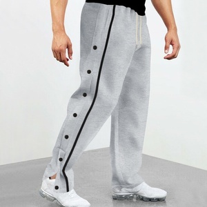 <span class=keywords><strong>Pantaloni</strong></span> Sportivi da <span class=keywords><strong>Uomo</strong></span> Vestibilità Ampia <span class=keywords><strong>con</strong></span> Bottoni Laterali a Pressione, Striscia a Contrasto e Coulisse in Vita, Casual, per Basket, Palestra e Streetwear - Product Image 4