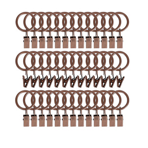 <b>Curtain</b> Clips With <b>Rings</b> Antique Red Copper Iron Anti Rust For Suspension <b>Curtains</b> - Product Image 1
