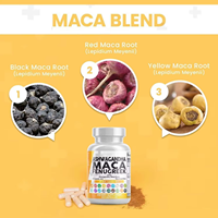 Kapsul Ashwagandha Maca Fenugreek Maca Hitam Maca Merah Tribulus Tongkat Ali Dong Quai Ginseng 60 Kapsul Pasokan Grosir