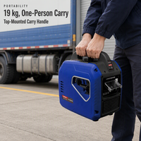 Pabrik OEM ODM Generator Bensin DC 24V 1600W Senyap dengan Bluetooth dan Auto Start untuk Truk, RV, dan AC Parkir