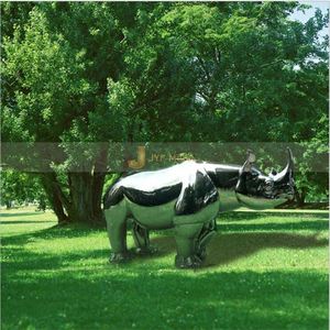 EX1009 Large Scale Stainless Steel Sculpture with Art Deco Design Durable & Waterproof for Outdoor Public <b>Spaces</b> - Product Image 3