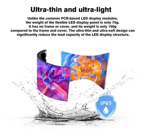 Мобильный цифровой видеоэкран для клубов, изогнутый, для фасадов, танцевальных площадок, портативный стол, выставочный LED-экран для диджейских кабин - Product Image 3