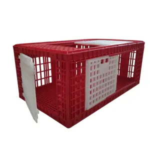 Live Poultry Animal Transport Crate chicken Plastic Transport Cage With 3 Doors