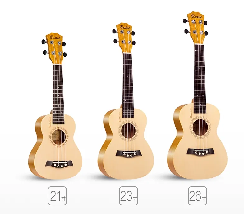 Ukulele Factory Retail 23 Inch Solid Top Hawaii Ukulele Children Toys Wooden Musical Instrument