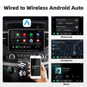 محول EKIY اللاسلكي Carplay Android Auto، محول لاسلكي 2 في 1، صندوق Ai للسيارة موديل 2025، تشغيل وتوصيل صندوق Android Auto - Product Image 4