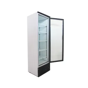 High quality Qingdao 450L beer display fridge upright glass doors refrigerator