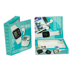 Tùy chỉnh từ tai nghe hộp cho nhà bán lẻ treo ra hộp giấy cho đồng hồ thông minh với cửa sổ PVC - Product Image 4