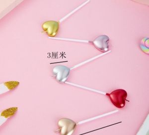 Alles Gute zum Geburtstag Herz und Stern Kerzen Kuchen Nette Kerze Kinder Party Halloween Dekor Valentinstag Geburtstag Romantische Kerzen - Product Image 2