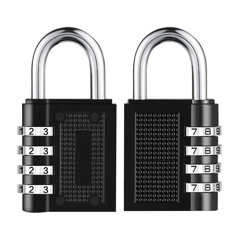 XMM-8024 China Factory Wholesale Zinc Alloy Four Digits Code Travel Combination Padlock For Door Suitcase Luggage Security Lock