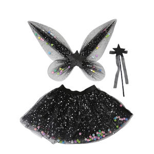 2025 moda brillante colorido océano estrella tutú faldas para niñas niños adultos con alas de Ángel conjuntos para Halloween y cumpleaños príncipes - Product Image 5