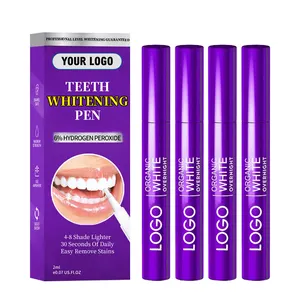 Private Label Tooth Pen Teeth Whitening Gel 3 Pcs 10% 35% 44% Hydrogen Peroxide Non Sensitivity Teeth Whitening Pen