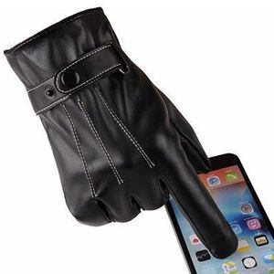 <b>Gloves</b> Manufacturer Wholesale High Quality PU Leather <b>Gloves</b> for <b>Men</b> and Women <b>Touch</b> <b>Screen</b> Compatible Fashion Style - Product Image 2