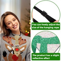 Pafu Weihnachts feier Weihnachts kostüm Weihnachts krawatte Lustige Feiertags hals Neuheit Rentier Schneemann Elf Weihnachts krawatte
