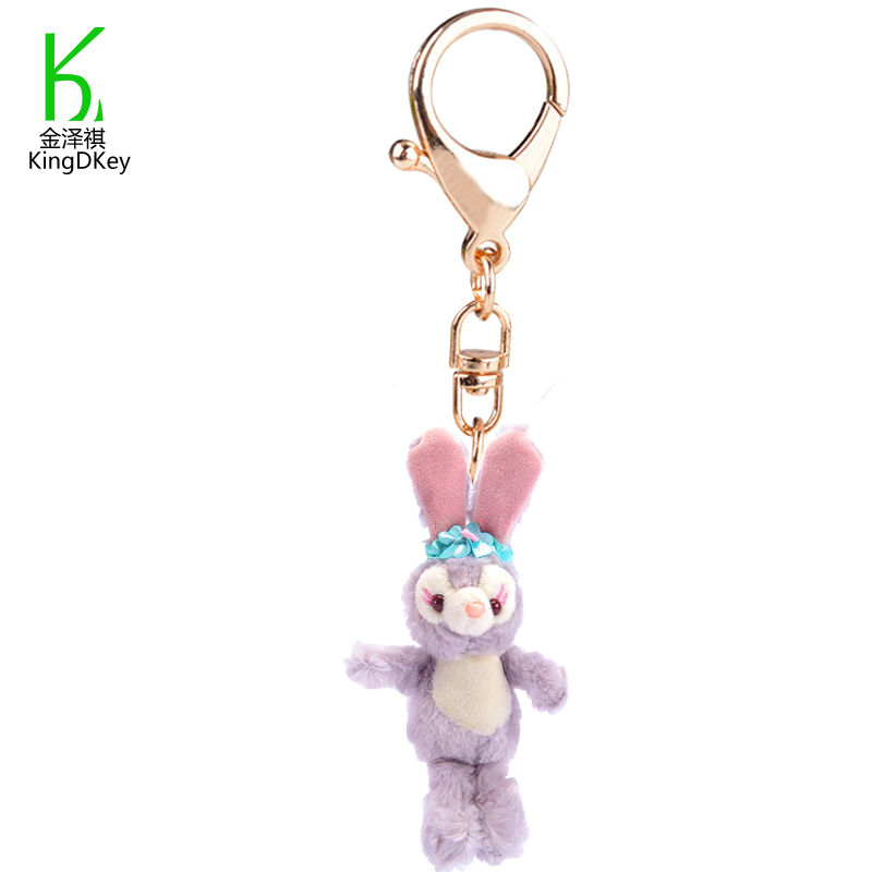 Bunny keyholder Rabbit key ring rabbit doll plush keychain toy