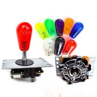 Manette de jeu SANWA 4 ou 8 directions en plastique, 5 broches, pour borne d'arcade JAMMA MAME, carte sans latence, version anglaise