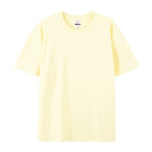 T-shirt personnalisé en coton 100% lourd 220G, OEM ODM, coupe ample unisexe, col rond, manches courtes, avec logo - Product Image 3